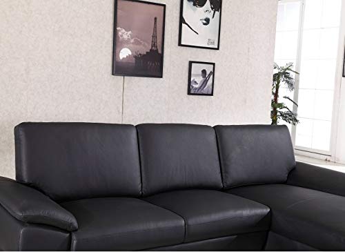Lillyput Interio Prefixs Black Leatherette Couch Lounge Set