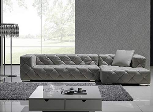 4 Seater Sofa Set:- Rinny Lounge Leatherette Sofa Set (Grey)