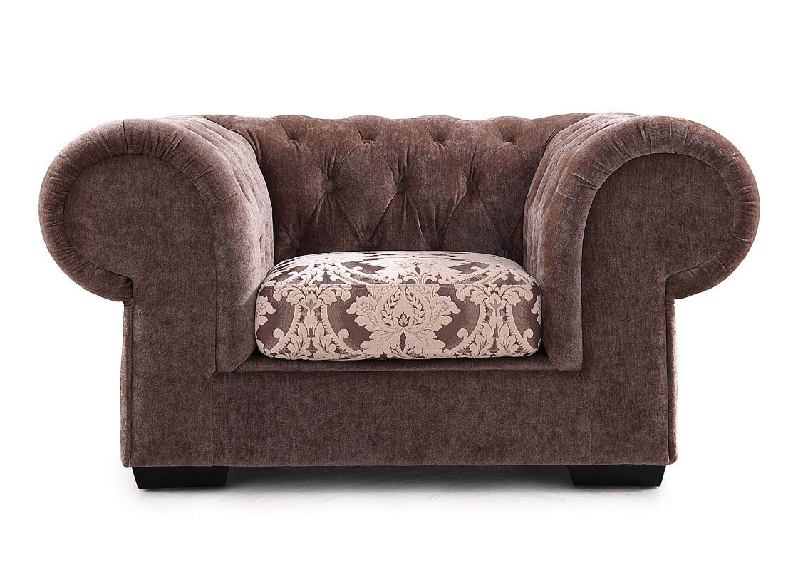 6 Seater Sofa Set:- Alden Transitional (3+2+1) Hardwood Fabric Sofa Set (Standard Size, Brown)
