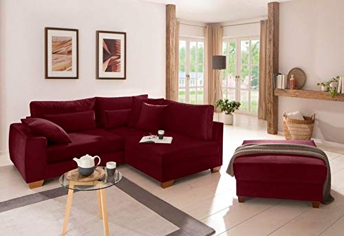 L Shape Sofa Set:- Florence Lounger Fabric Sofa Set