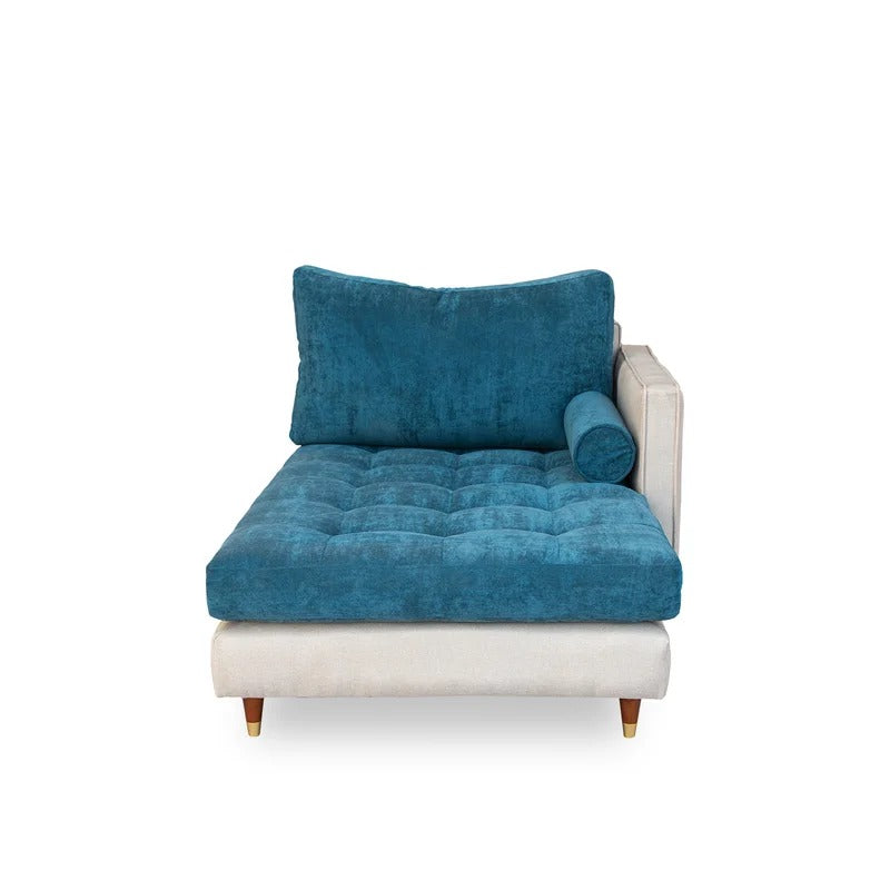 Lounge Chair: Heward Tufted Square Arms Chaise Lounge