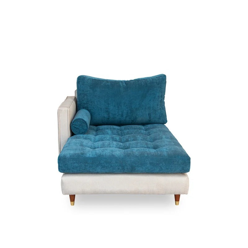 Lounge Chair: Heward Tufted Square Arms Chaise Lounge
