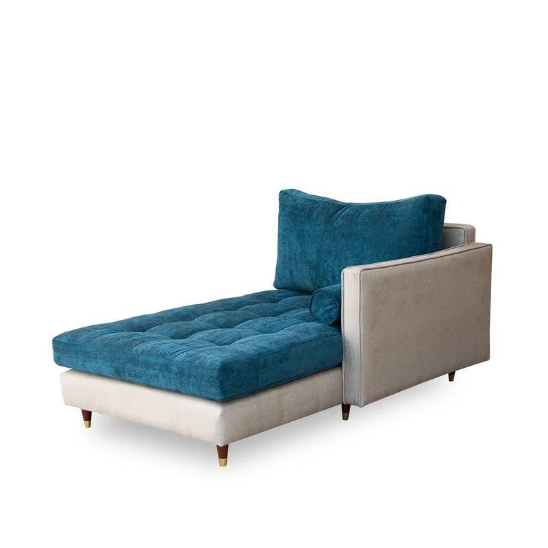 Lounge Chair: Heward Tufted Square Arms Chaise Lounge