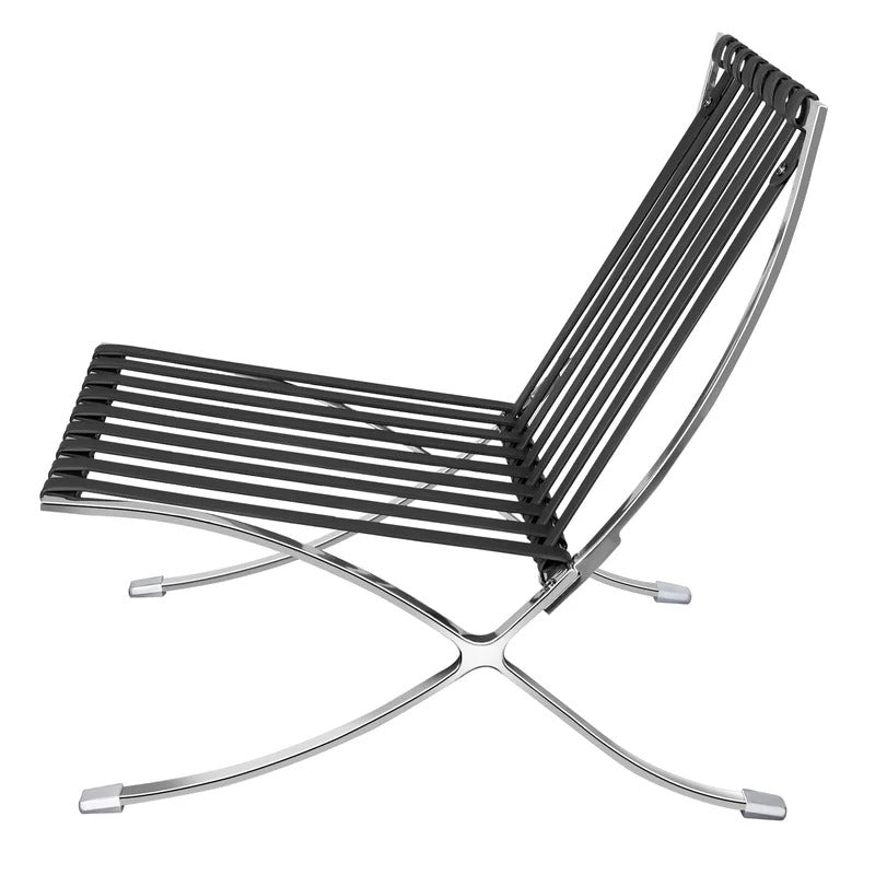 Lounge Chair: Inferno Genuine Leather Reclining Chaise Lounge