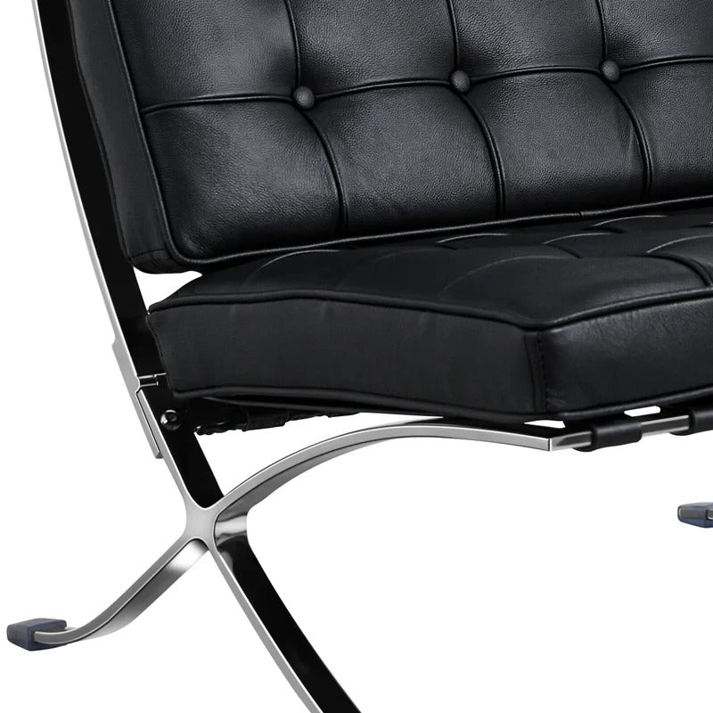 Lounge Chair: Inferno Genuine Leather Reclining Chaise Lounge