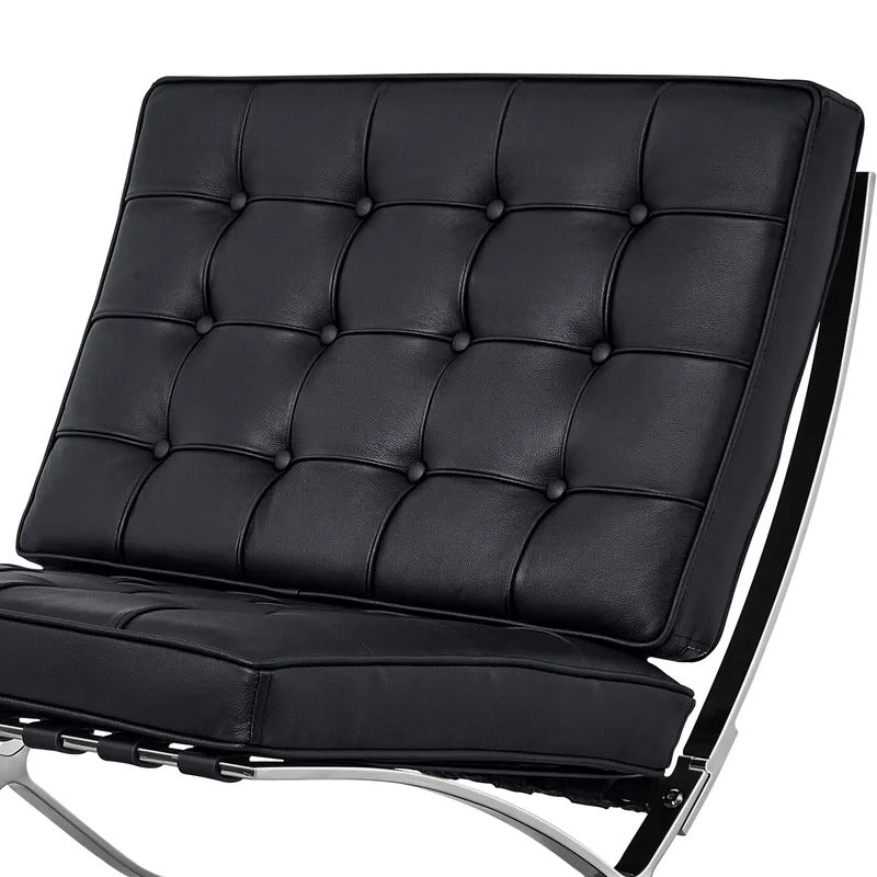 Lounge Chair: Inferno Genuine Leather Reclining Chaise Lounge