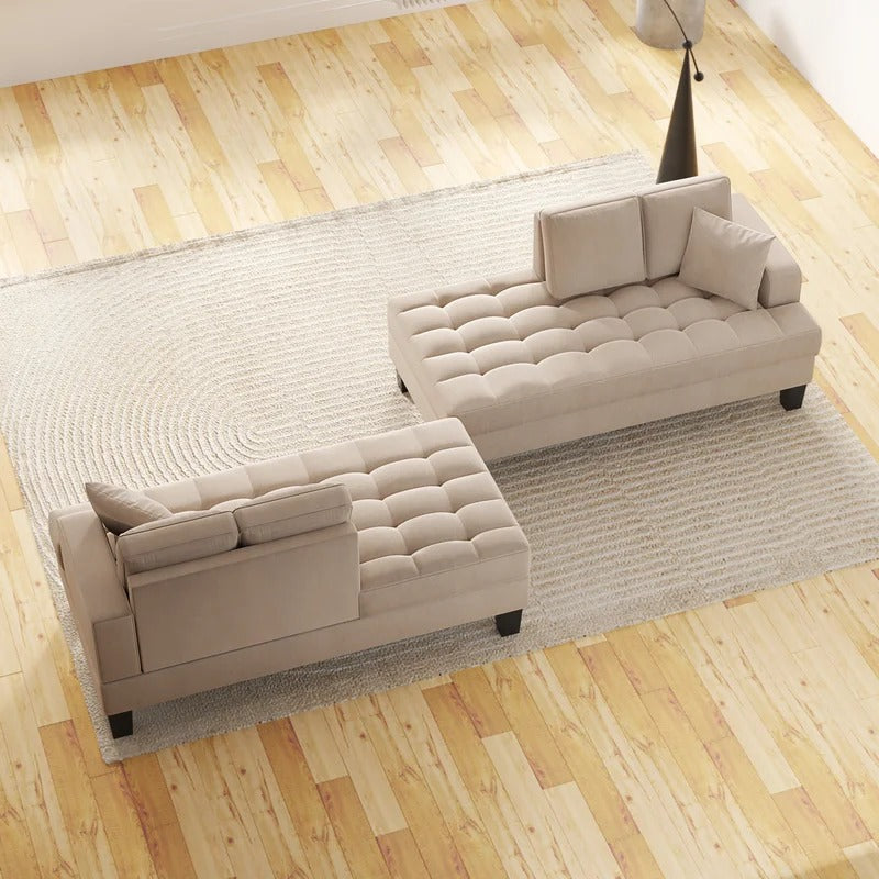 Lounge Chair: Jerak 2 Pieces Upholstered Chaise Lounge Set (Set of 2)