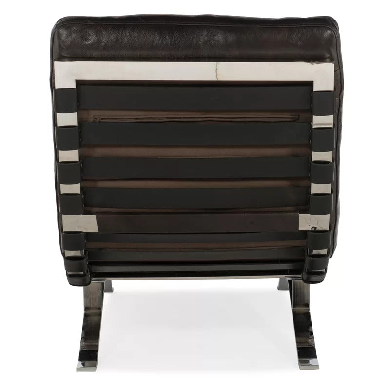 Lounge Chair: Kerano Leather Chaise Lounge