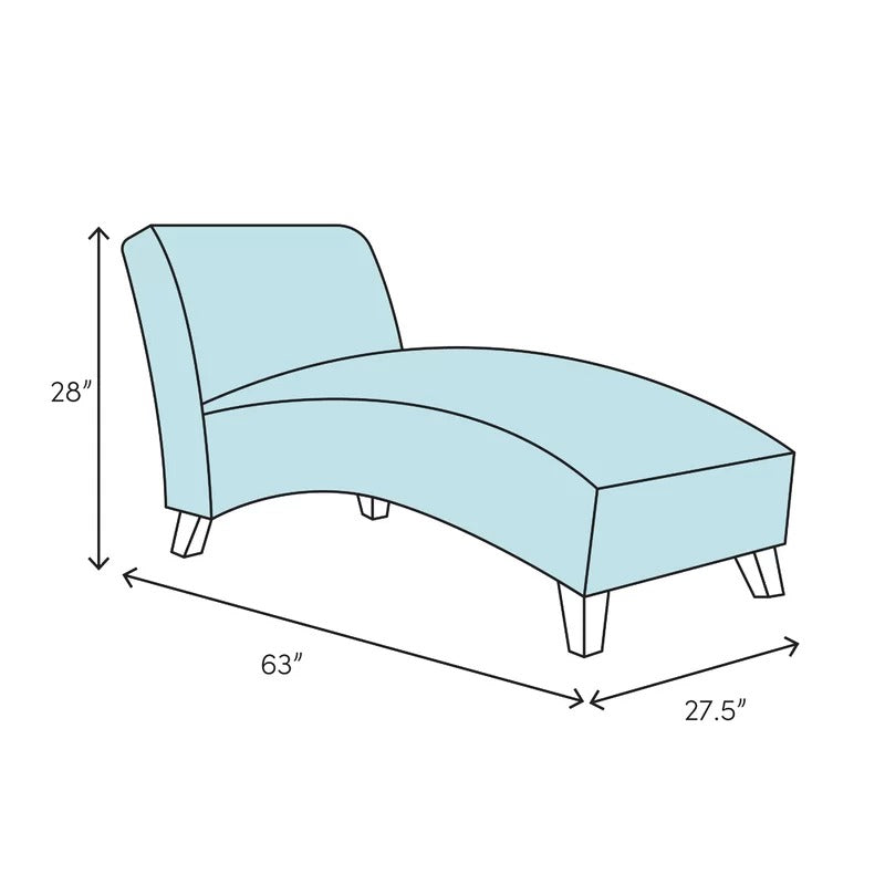 Lounge Chair: Kerano Leather Chaise Lounge