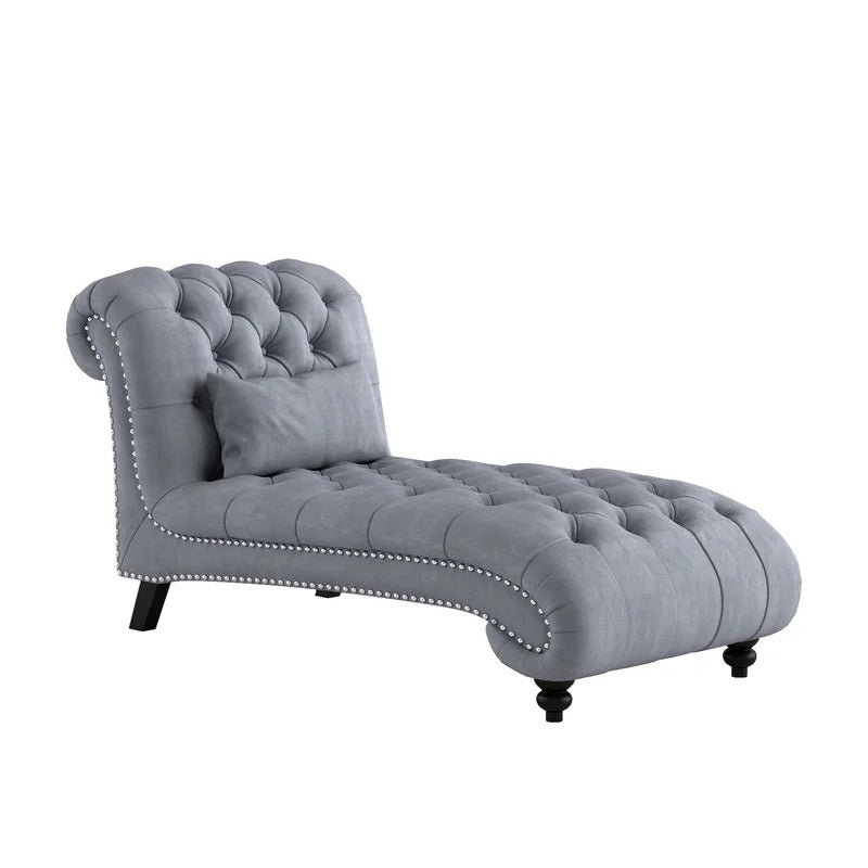 Lounge Chair: Leftoh Tufted Armless Chaise Lounge