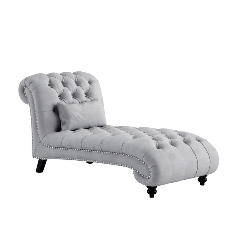 Lounge Chair: Leftoh Tufted Armless Chaise Lounge