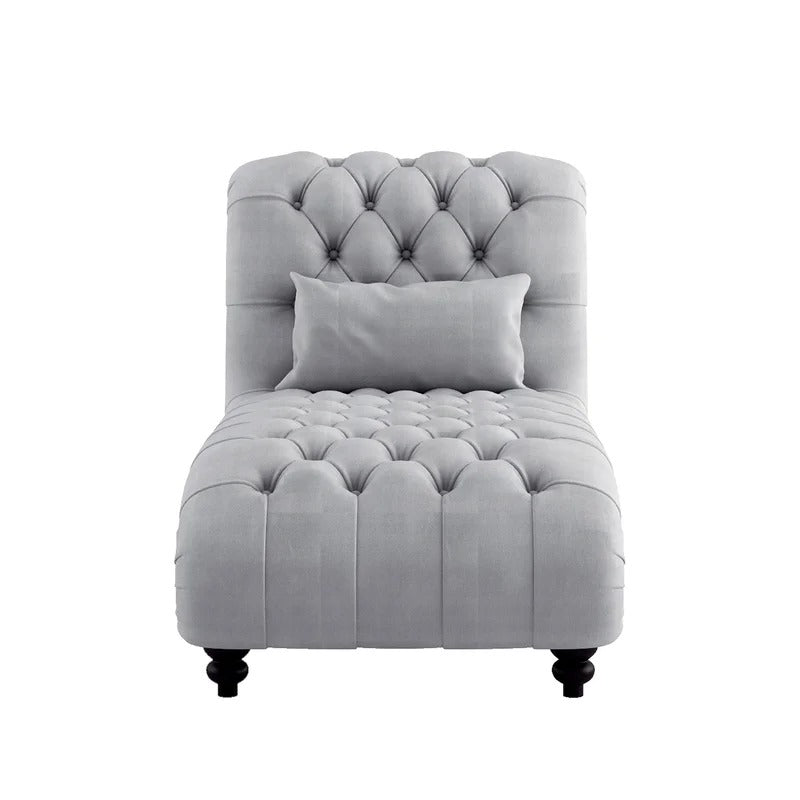 Lounge Chair: Leftoh Tufted Armless Chaise Lounge
