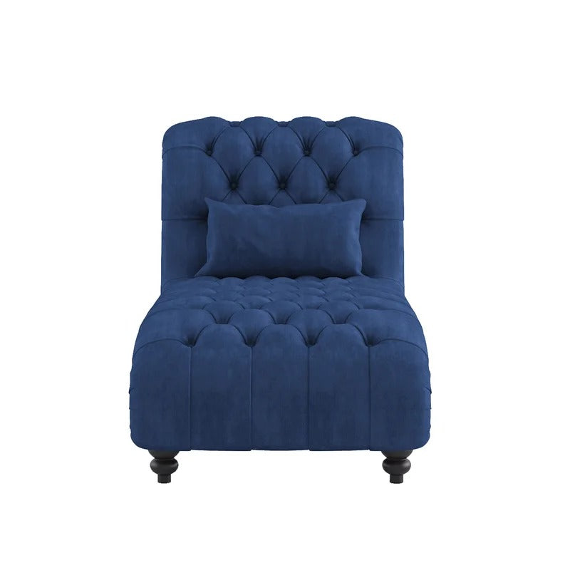 Lounge Chair: Leftoh Tufted Armless Chaise Lounge