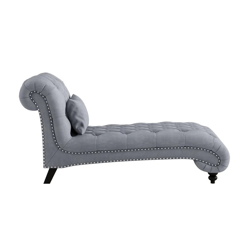 Lounge Chair: Leftoh Tufted Armless Chaise Lounge