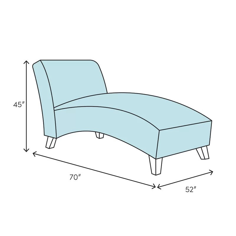 Lounge Chair: Petron Tufted Faux Leather Armless Chaise Lounge