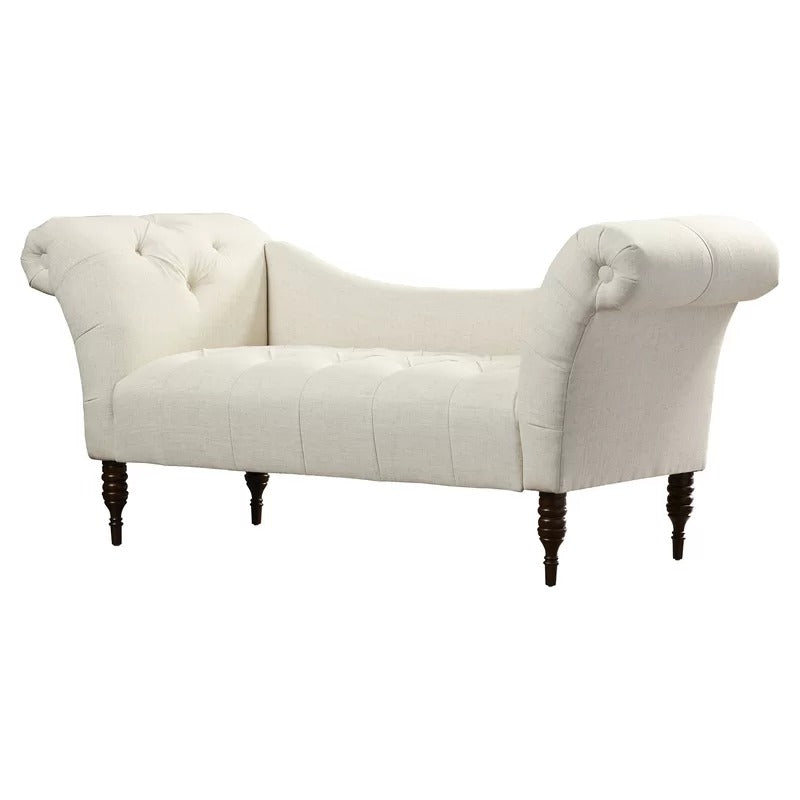 Lounge Chair: Wenya Tufted Rolled Arms Chaise Lounge