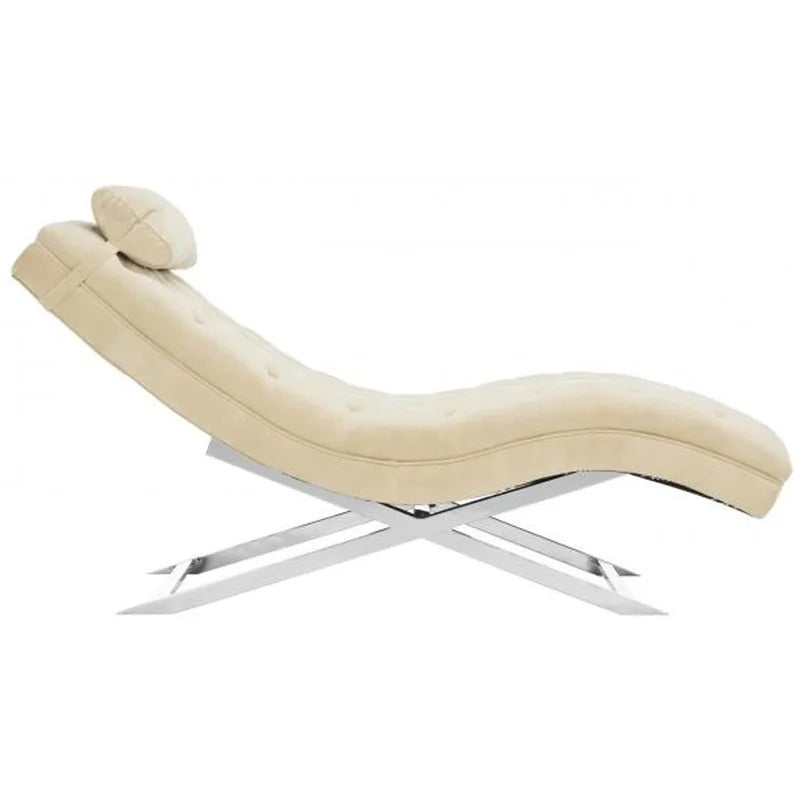 Lounge Chair: Zesta Chaise Lounge/ Headrest Pillow