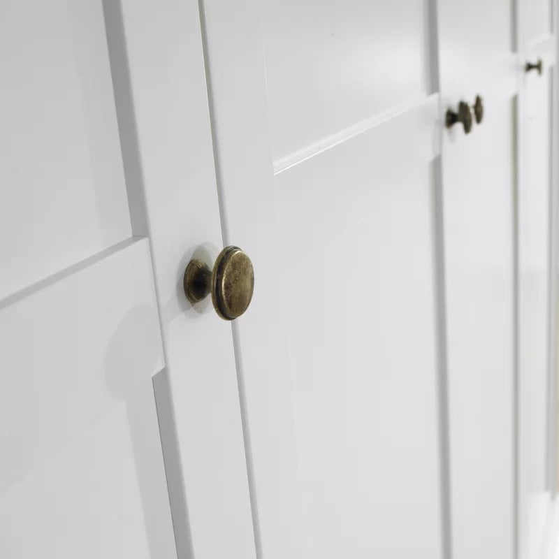 4 Door Wardrobe: Lovely 4 Door Manufactured Wood Wardrobe