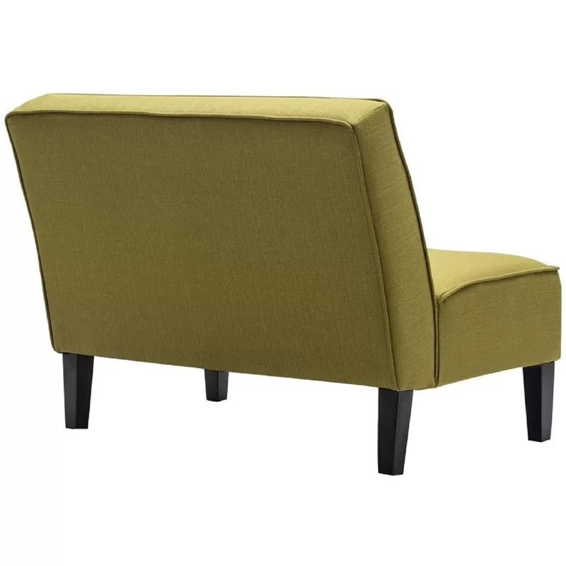 Loveseat: 44.5'' Linen Arm less Loveseat Sofa