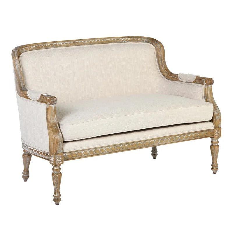 Loveseat: 49.6'' Recessed Arm Loveseat with Reversible Cushions