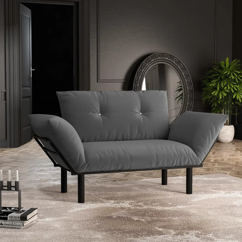 Loveseat: 49'' Flared Arm Loveseat Sofa