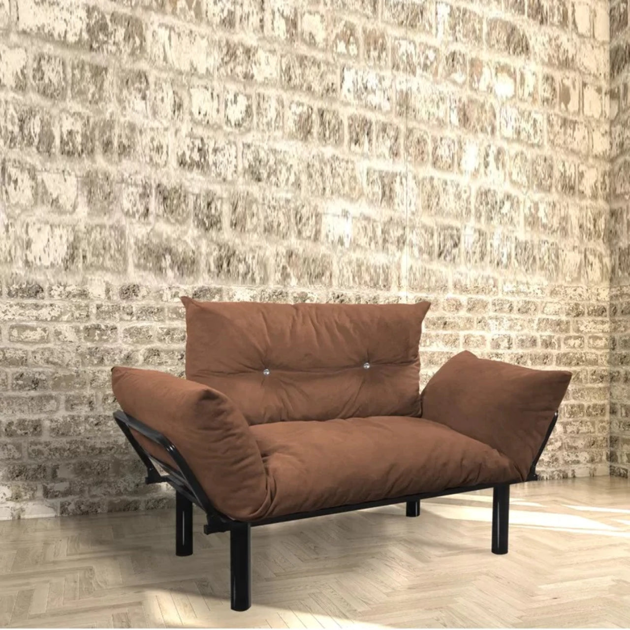 Loveseat 49'' Flared Arm Loveseat Sofa