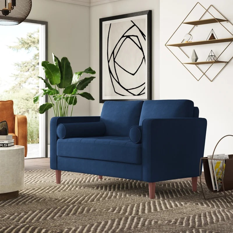 Loveseat: 52.4'' Square Arm Loveseat