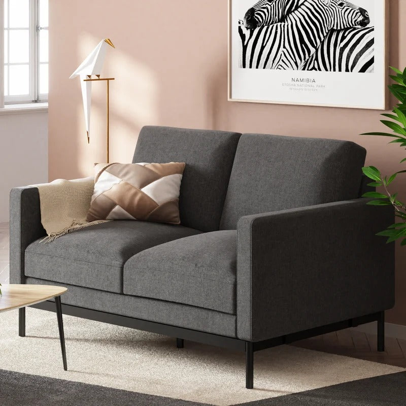 Loveseat: 53.5'' Square Arm Loveseat