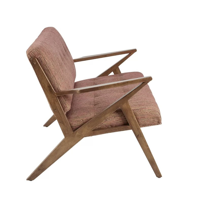 Loveseat: 53.75'' Square Arm Loveseat Sofa