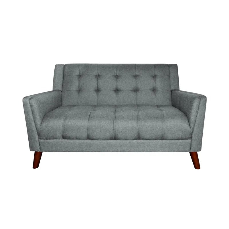 Loveseat: 54'' Square Arm Loveseat Sofa