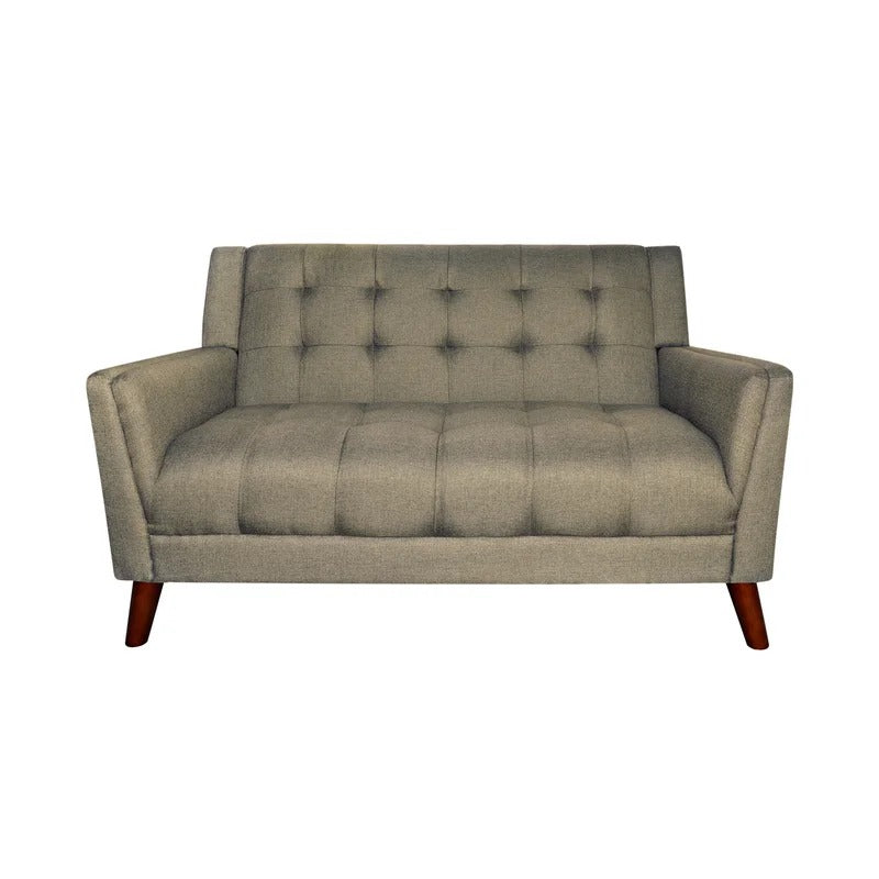 Loveseat: 54'' Square Arm Loveseat Sofa