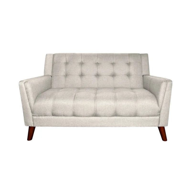 Loveseat: 54'' Square Arm Loveseat Sofa