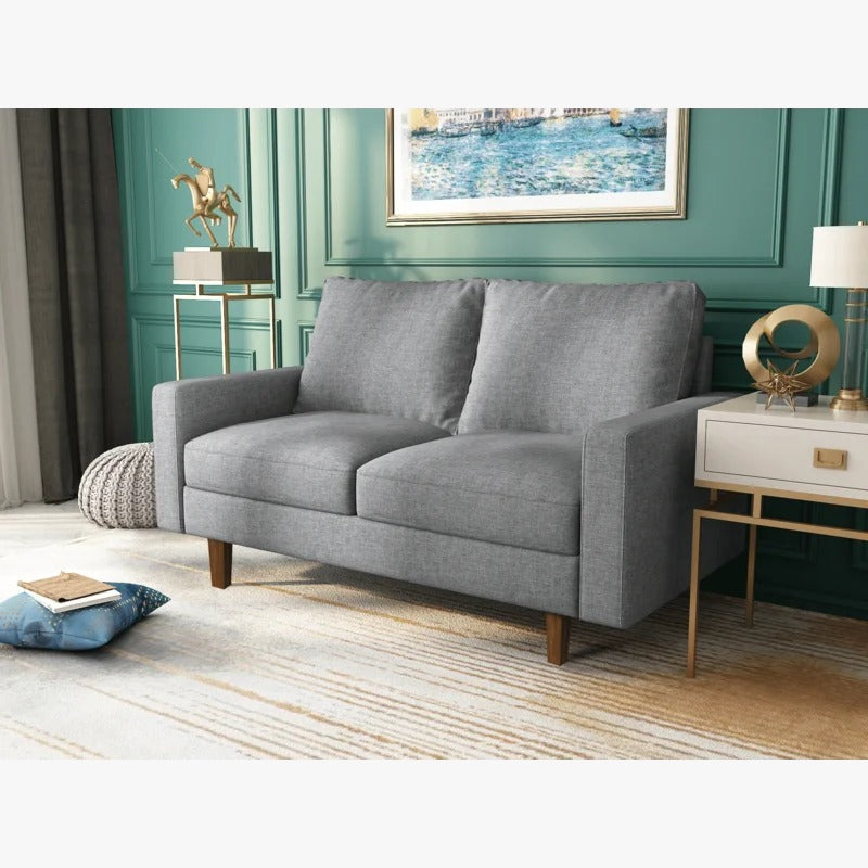 Loveseat: 57.9'' Square Arm Loveseat Sofa