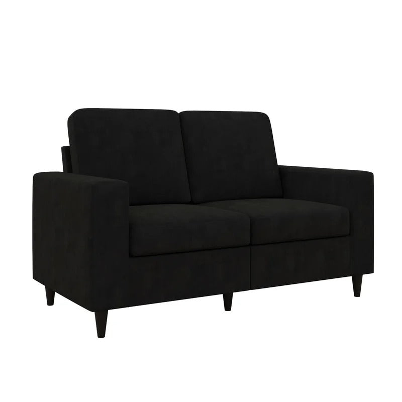 Loveseat: 60'' Square Arm Loveseat Sofa