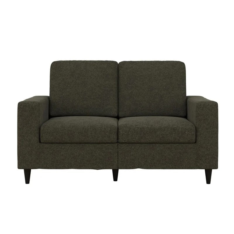 Loveseat: 60'' Square Arm Loveseat Sofa