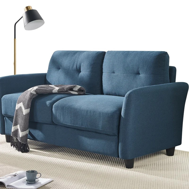 Loveseat: 62.2'' Flared Arm Loveseat Sofa