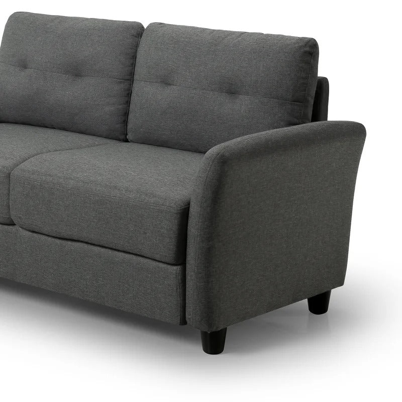 Loveseat: 62.2'' Flared Arm Loveseat Sofa