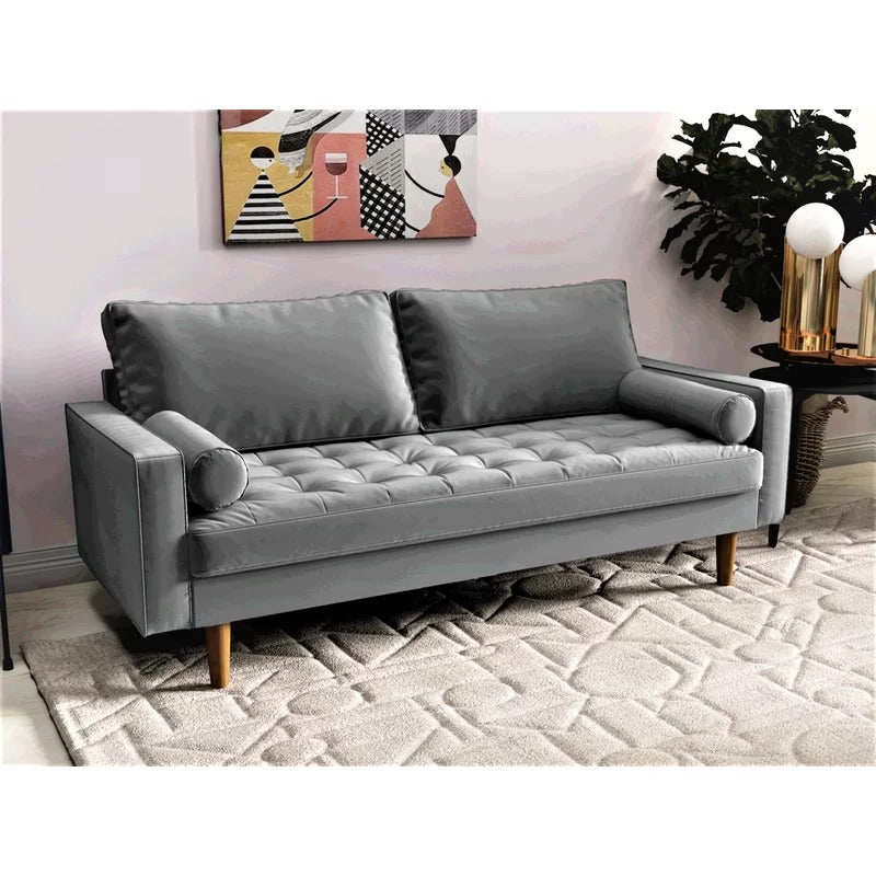 Loveseat: 69.68'' Velvet Square Arm Sofa