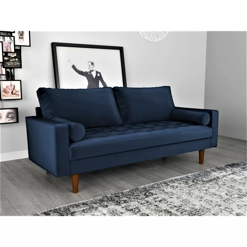 Loveseat: 69.68'' Velvet Square Arm Sofa
