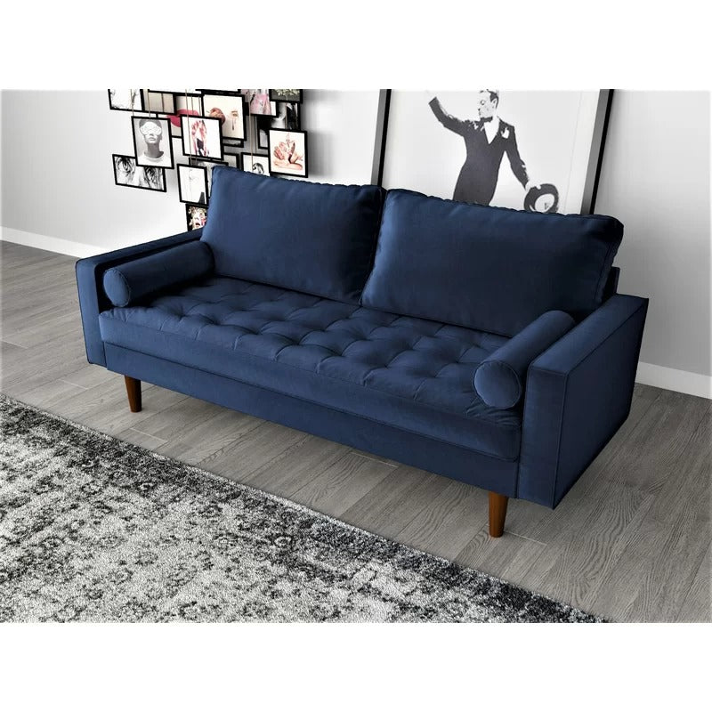 Loveseat: 69.68'' Velvet Square Arm Sofa