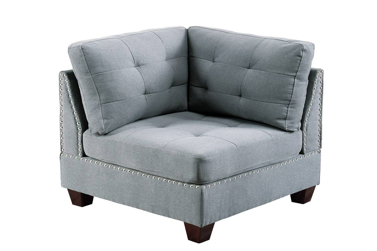 L shape Sofa Set : Tufted Seat 4 Seater Sofa Set