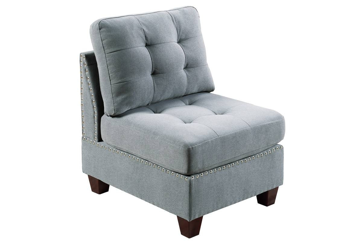 L shape Sofa Set : Tufted Seat 4 Seater Sofa Set