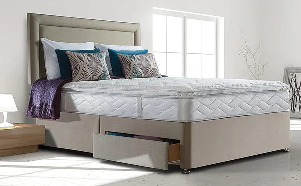 King Size: 2 Drawer King Size Divan Bed With Storage