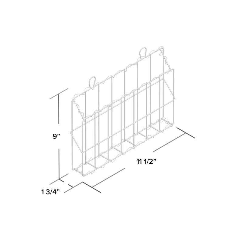 Magazine Racks: Cups Wall Mounted Iron Mail Magazine Rack