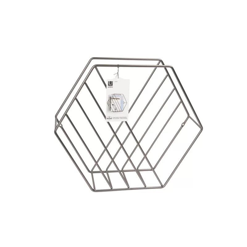 Magazine Racks: Hexagonal Shaped Magazine Rack
