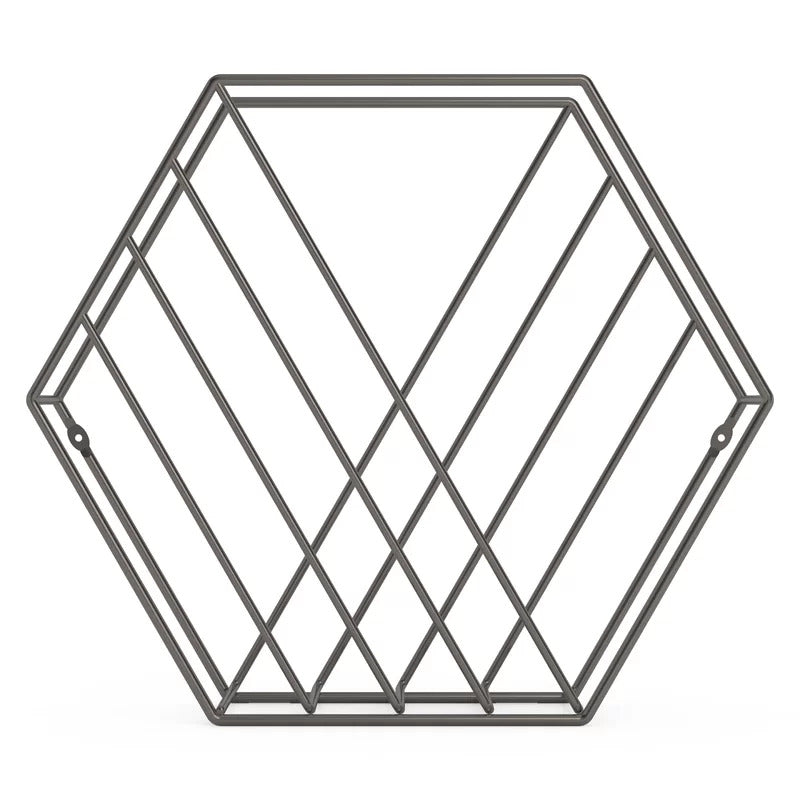 Magazine Racks: Hexagonal Shaped Magazine Rack