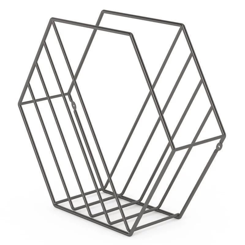 Magazine Racks: Hexagonal Shaped Magazine Rack