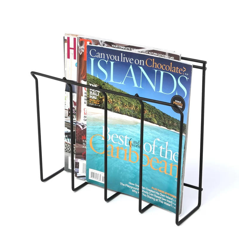 Magazine Racks: Wall Mount Wire Magazine/Newspaper Caddy