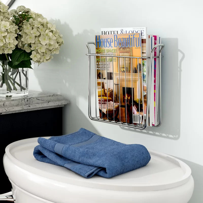 Magazine Racks: Wallmount Newspaper and Magazine Rack