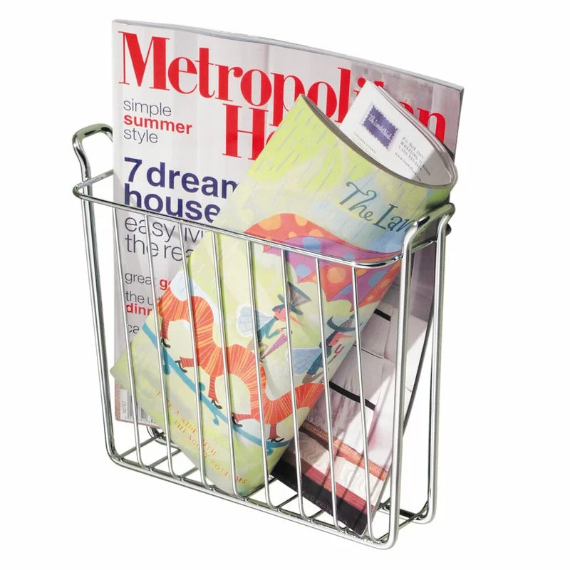 Magazine Racks: Wallmount Newspaper and Magazine Rack